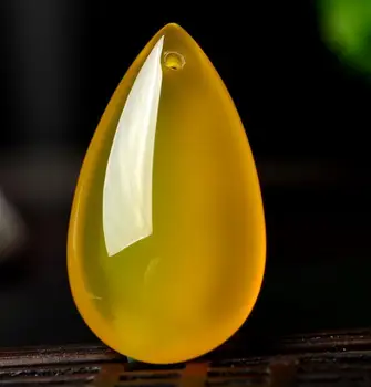 

Natural authentic A cargo water drops topaz pendant cb78#