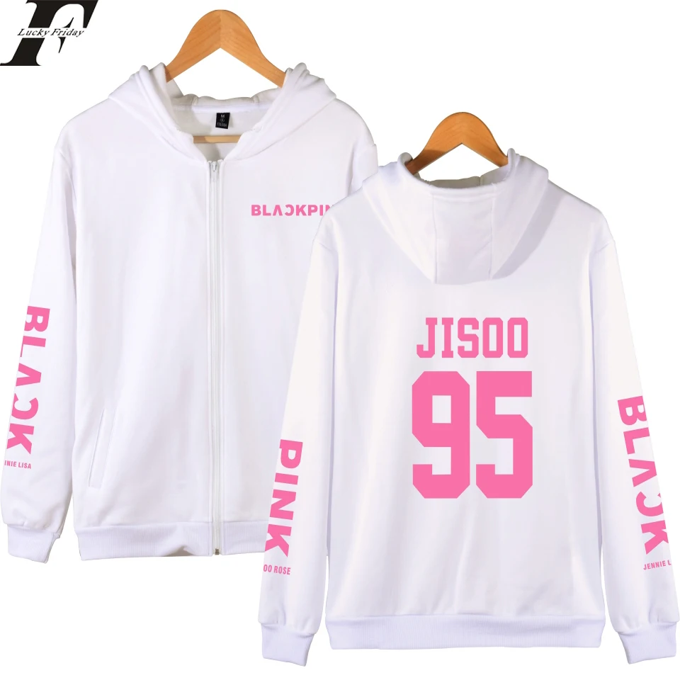 LUCKYFRIDAYF 2018 BLACKPINK الفتاة مجموعة Kpop هوديس الرجال/النساء سستة المتناثرة الأزياء عارضة إلكتروني Kpop رياضية هوديس الرجال LUCKYFRIDAYF 2018 BLACKPINK الفتاة مجموعة Kpop هوديس الرجال/النساء سستة المتناثرة الأزياء عارضة إلكتروني Kpop رياضية هوديس الرجال