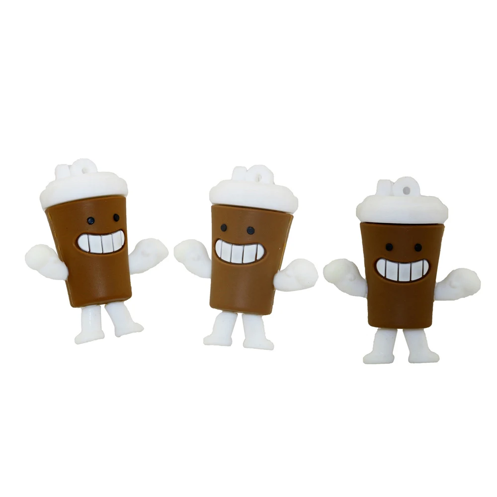 Cartoon Bottle Coffee Mug Pen Drive Cute Smile Cup USB Flash Drive USB