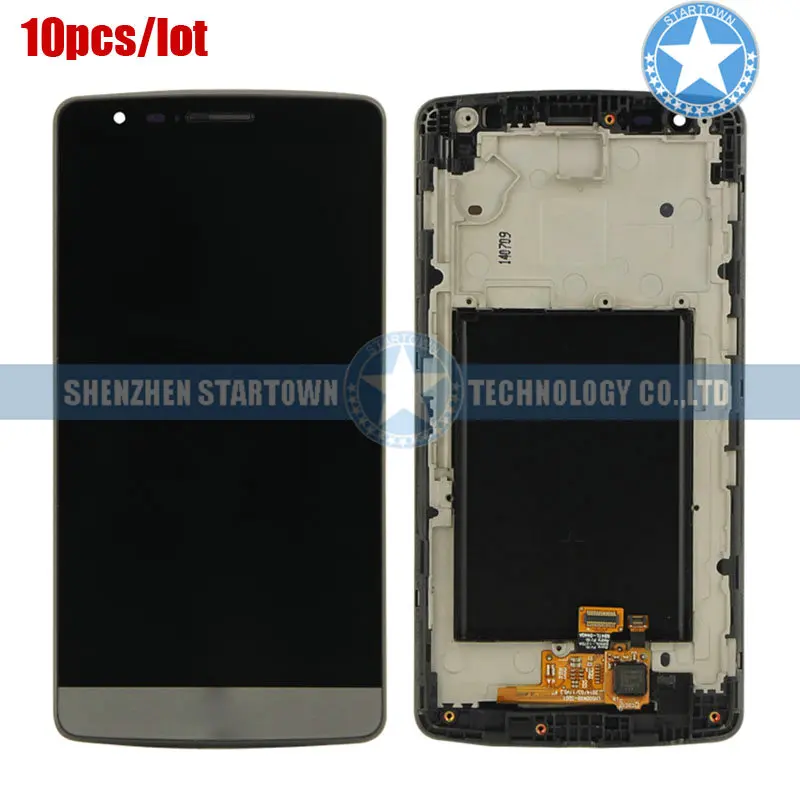 

10pcs/lot Gray LCD display Screen Touch Panel with Frame Digitizer Assembly for LG G3 mini D722 D722K D722V D724 D725 D728