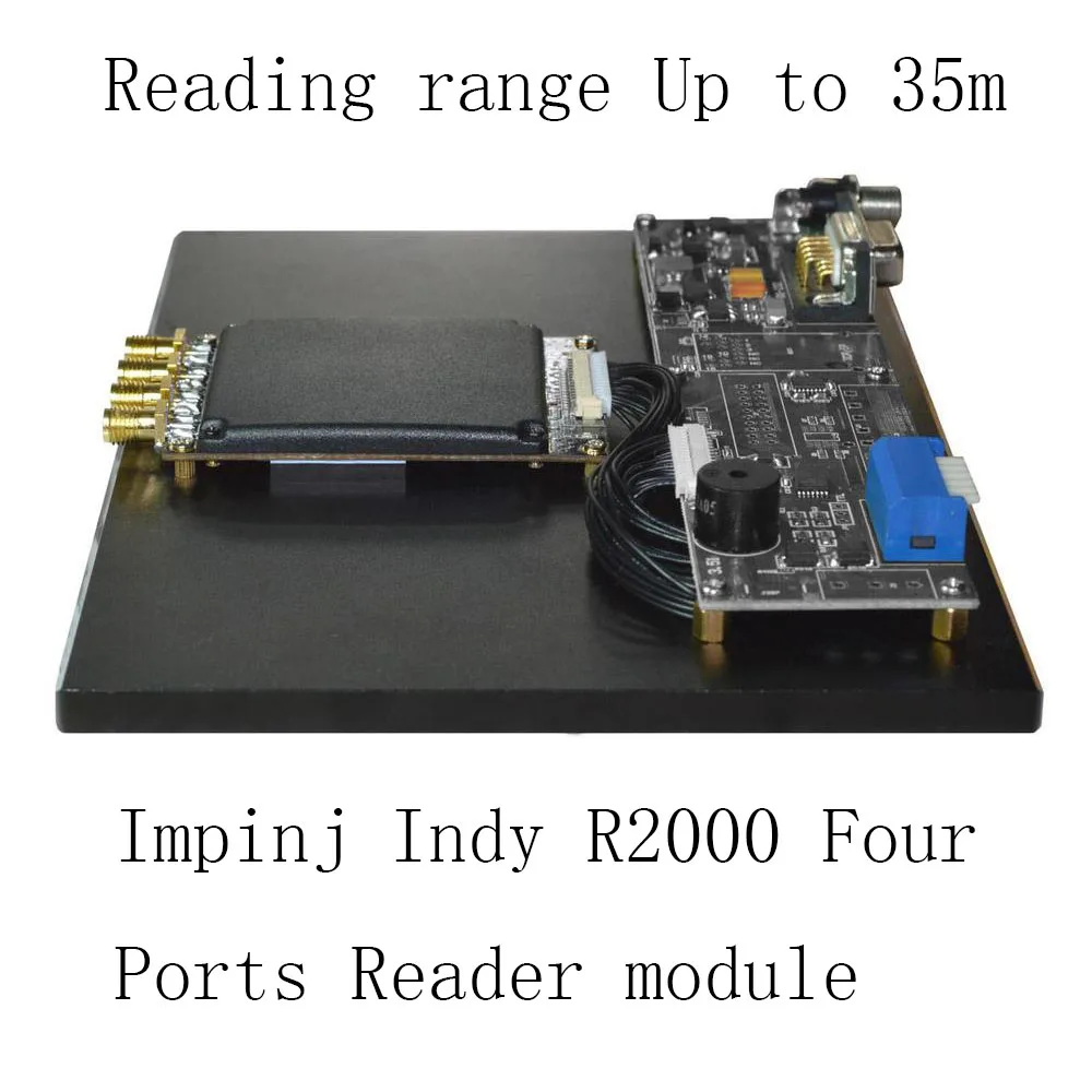 TOP1-Quality 4 порта impinj Indy r2000 uhf rfid reader модуль с макетной платой для управления