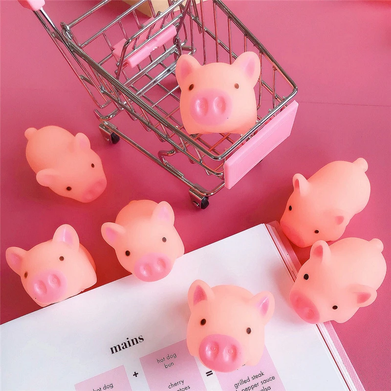 Мультфильм мягкий росток милый розовый поросенок весь человек игрушка Vent Piglet