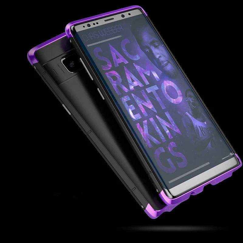 

3 in 1 Design Cases for Samsung Note8 Metal Bumper and Hard Plastic Fitted Covers for Samsung Mobile Phones Fashion Design Capa