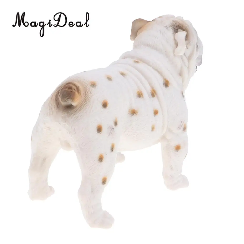 3.7'' British Bulldog Action Figure Figurine for Kids and Toddlers, Educational Toy, Birthday Presents