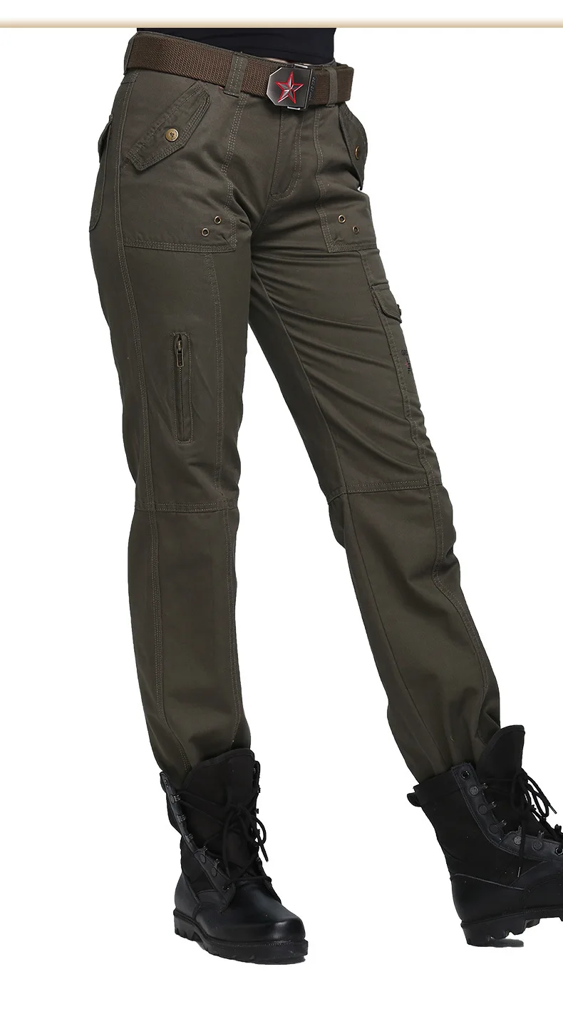 Уличные военные женские тактические брюки с несколькими карманами, хлопковые повседневные спортивные брюки, треккинговые, походные, альпинистские, охотничьи рабочие штаны