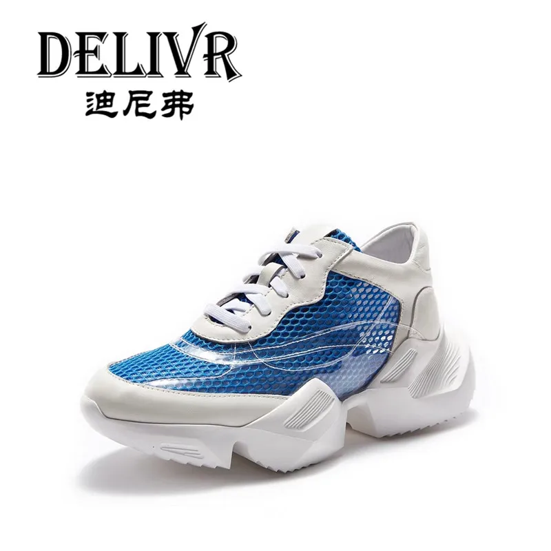 

Delivr Plateforme Sneakers Ladies 2019 Spring Newest Women Casual Sneakers Tenis Feminino Thick Sole Vulcanized Dad Shoes Trend
