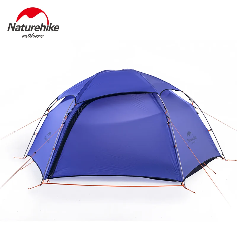 DHL,, Naturehike, облако, пик, 2 шестиугольные сверхлегкие палатки, 2 человека, для улицы, кемпинга, туризма, 4 сезона, двухслойная ветрозащитная палатка - Цвет: Purple