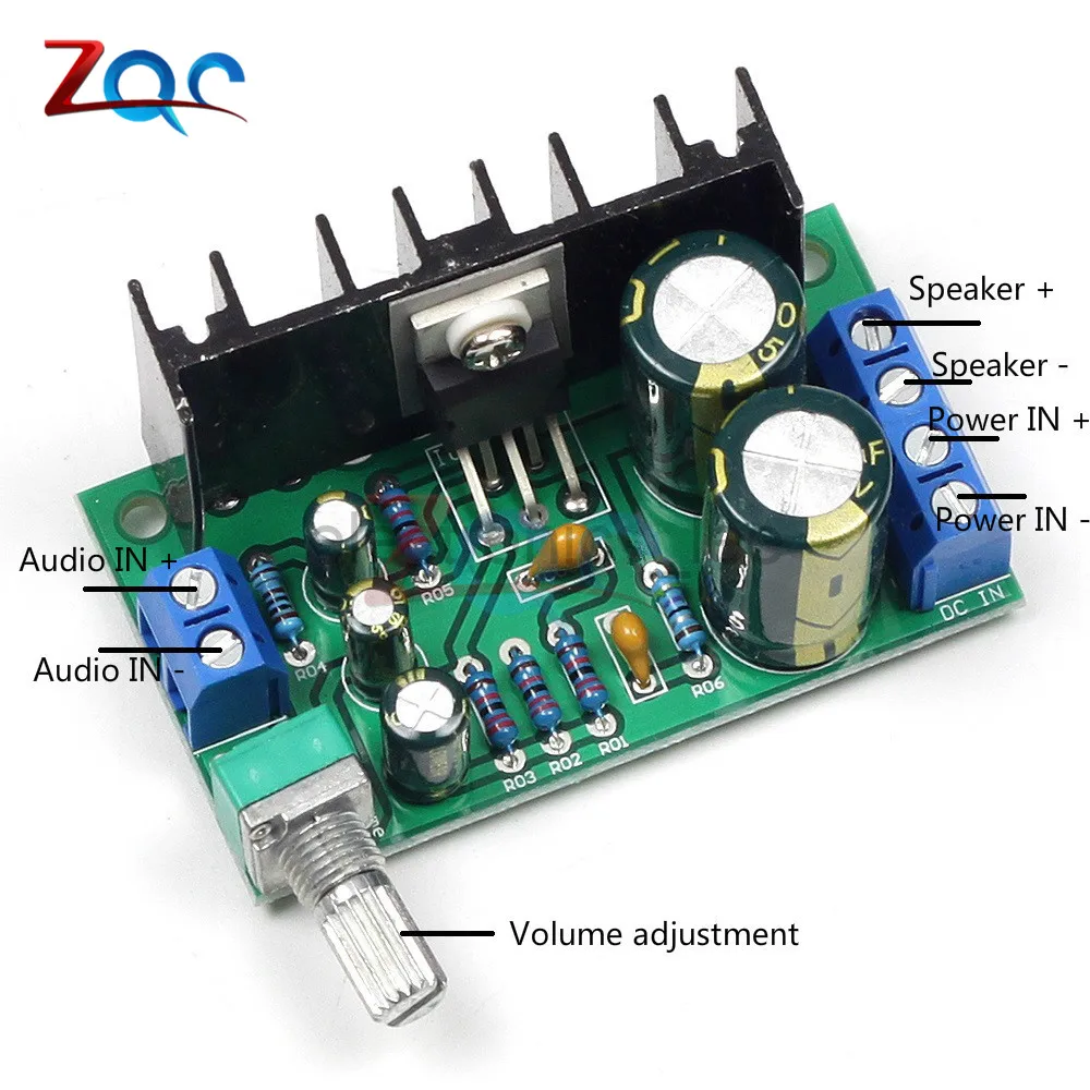 TDA2050 DC 12 24V 10 30W Amp Mono Audio Amplifier Board Module Single