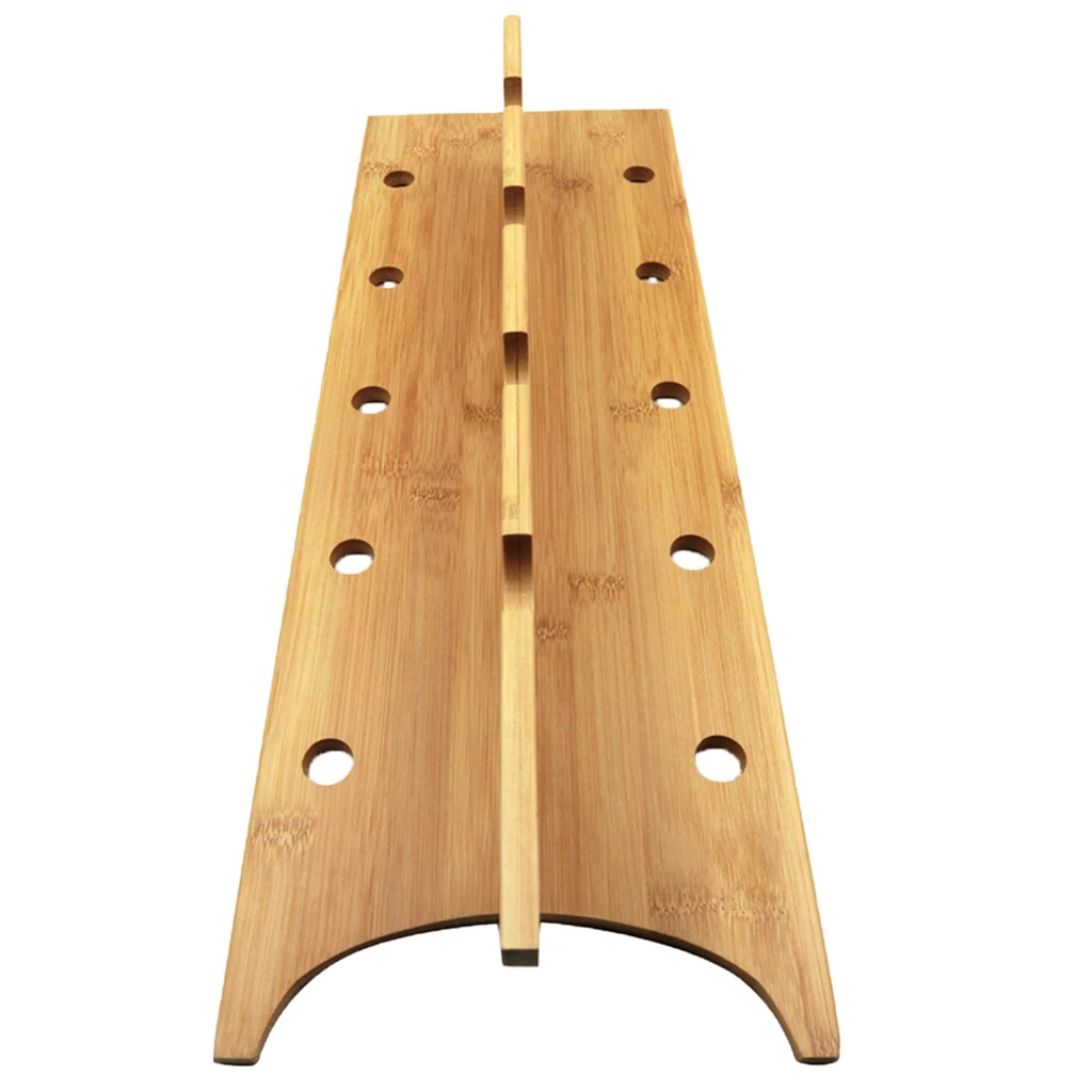 Wooden Sunglasses Display Stand Holder Eyewear Organizer Rack with 5 Layers, for Shop Counter, Table Tops