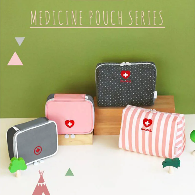 

Multifunction 1 PC Travel Organizer Home Storage Bags Portable Pill Medical Emergency Kits Mini Medicine Bag