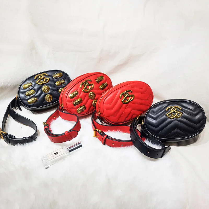 

koraba 2018 Luxury Brand Logo 2G Waist Bag Woman Shoulder Bag Designer Bags Fashion Women Gift