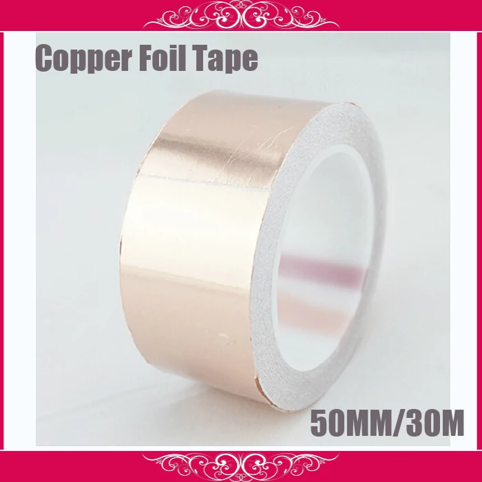 

50MM X 30M Conductive Copper Foil Tape Copper Strip,High Temperature Resistant Tape