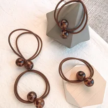 1 шт Leopard мяч резинки для волос мячик-кольцо головы веревку лента для волос G0429