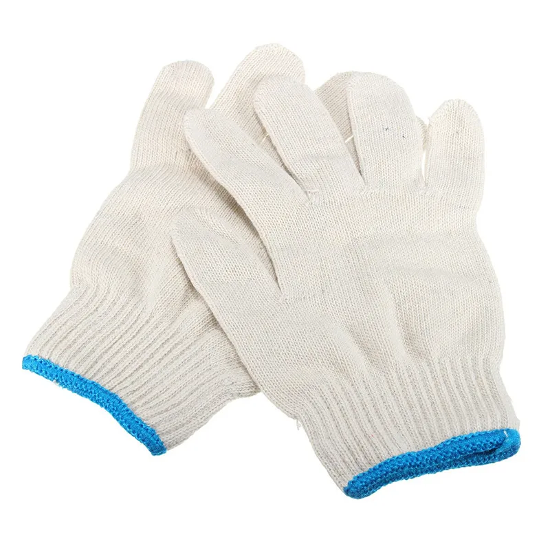 Buy 1 Pair White Cotton Yarn Safety Gloves Industry