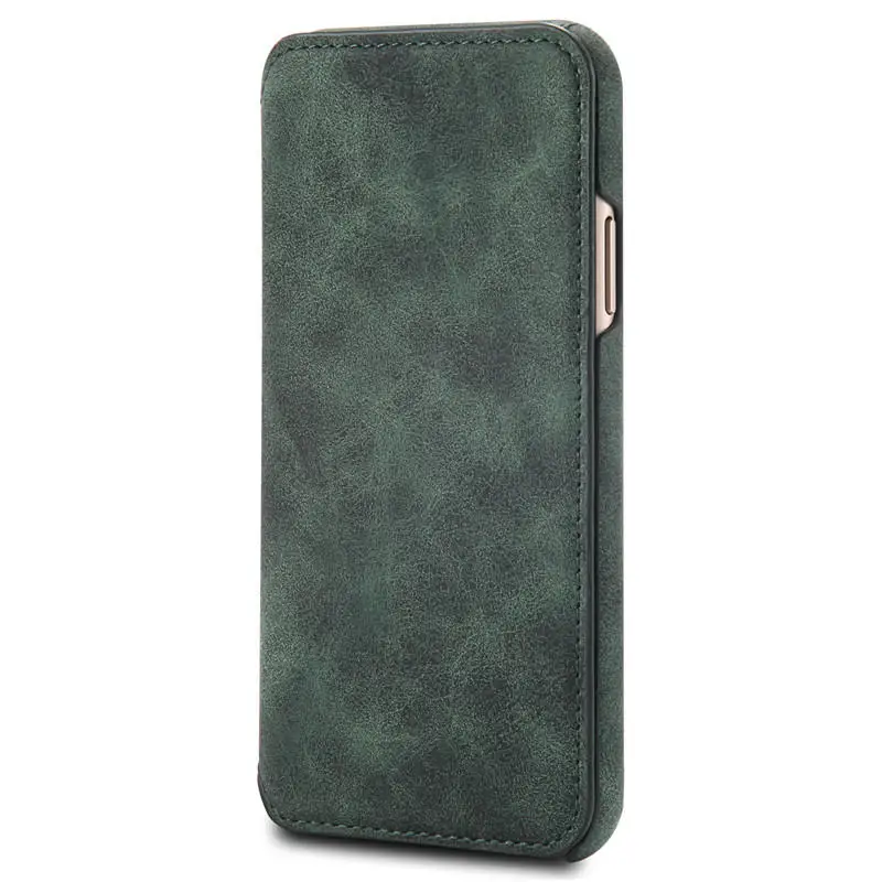 Официальный чехол NeWisdom для iphone X, кожаный чехол-книжка, кошелек, чехол s Apple iphone X, слот для карт, флип-чехол для iphone Xs max, чехол xr - Цвет: Green