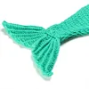 Baby Newborn Knit Crochet Mermaid 3pcs Costume Set Cocoon with Bra Headband Toddler Photo Props 1set Photo Shoot Clothes H044 3