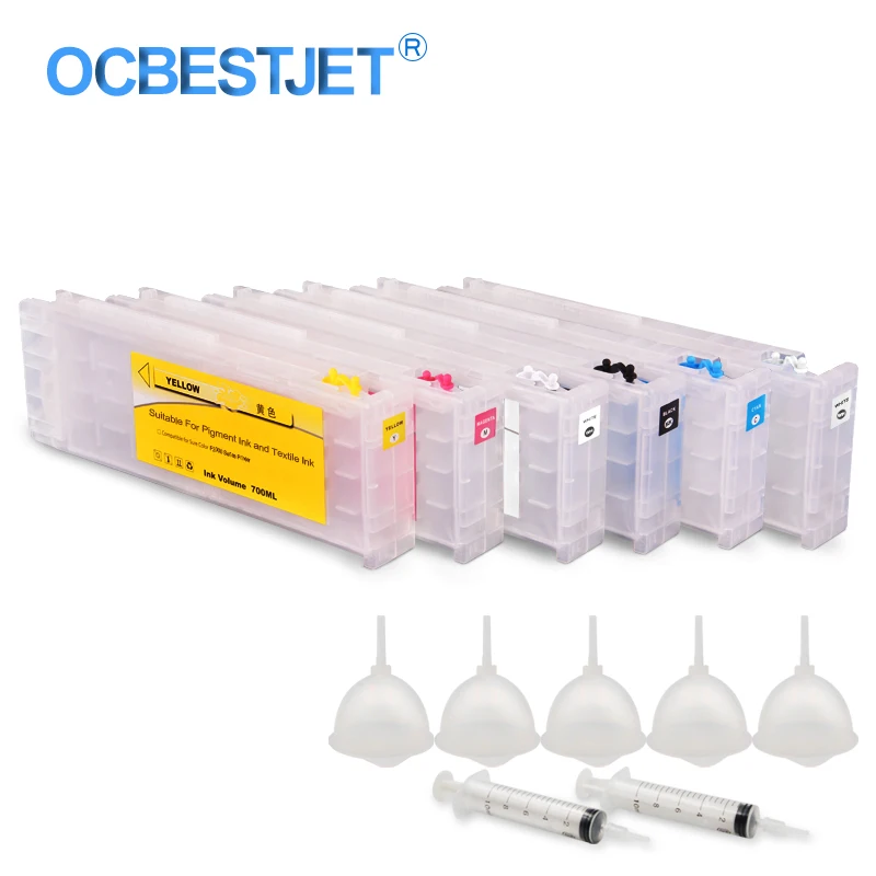 6Colors/Set T7251 T7251 T7254 T725A T725A Refillable Ink Cartridge With Chip For Epson SureColor F2000 F2100 Printer 700ML/PC|Ink Cartridges| - AliExpress