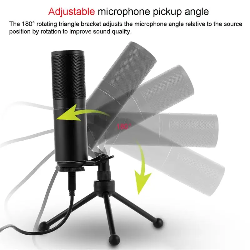 FELYBY Q9 Computer USB Microphone for Live Stream