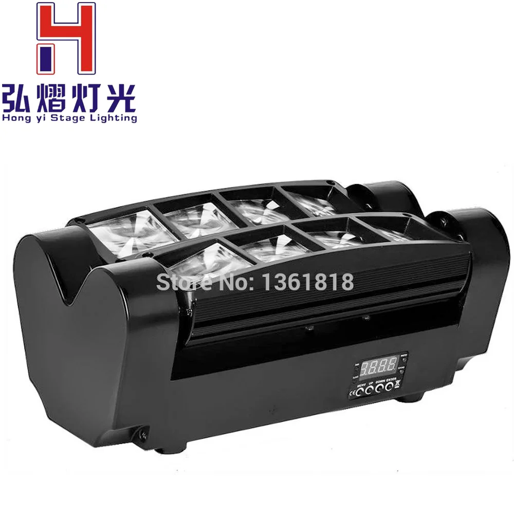 

Beam moving head led dmx spider light 8x6W rgbw stage light effect with 10/14 channels dj light