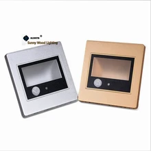 2 шт./партия, 1 Вт с пассивным ИК-датчиком, светодиодами, лестничным светом, ИК-и световой реакцией, светодиодная Нижняя подсветка для коридора, лестницы, ванной комнаты и прохода