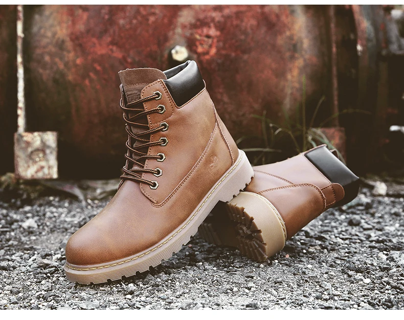 ALEADER/Новинка; недорогие мужские ботинки timber; модные повседневные ботинки-дезерты для мужчин; Черная рабочая обувь на шнуровке; классическая обувь для влюбленных; land