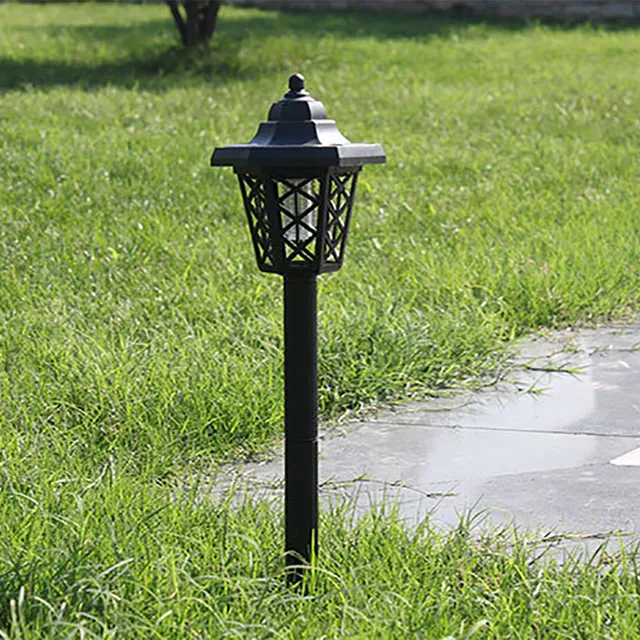Waterproof Mosquito Lamp Easy to Install Solar Powered LED Light Mosquito Pest Bug Zapper Insect Killer Lamp Outdoor Garden Lawn