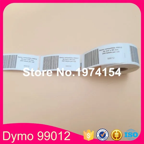 8* рулоны совместимые с Dymo Этикетки 99012 Etiketten 36 мм x 89 мм для LW450(также поставляем 99010 99014 99015 99017 11352 11353 11354