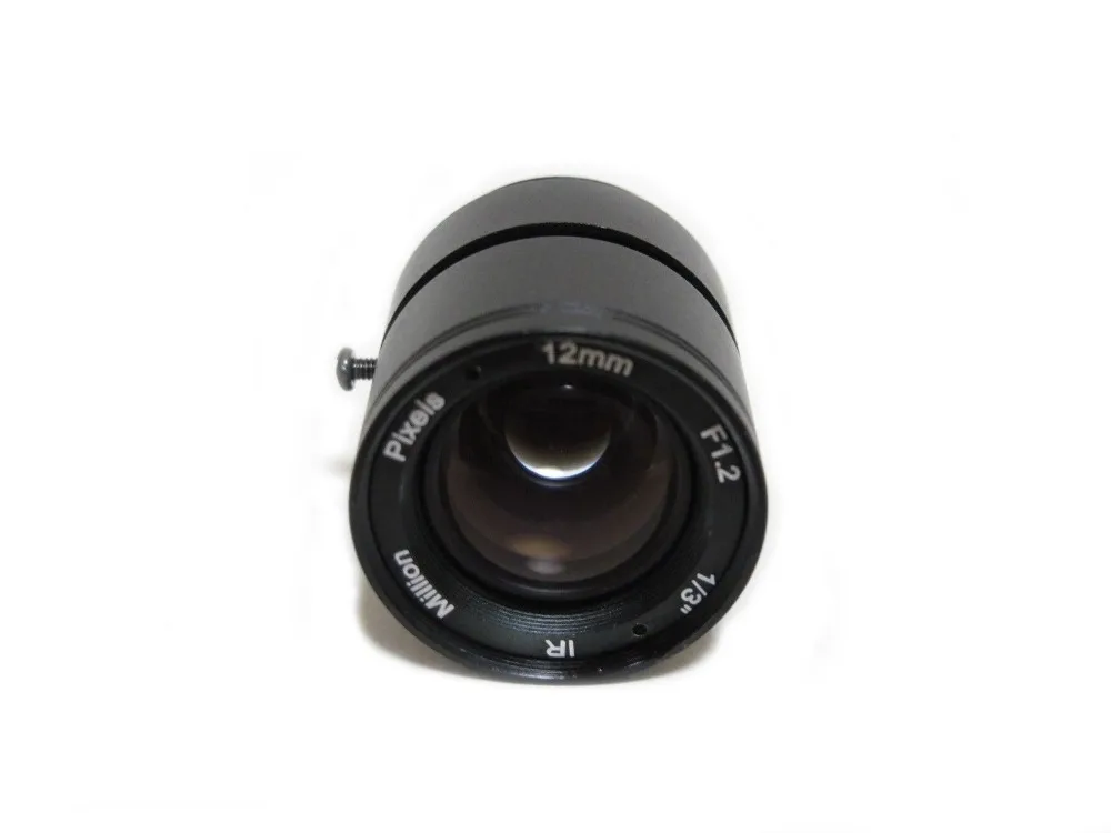 12 мм F1.2 1/3 &quotIR Million Pixels CS Mount Metal Fixe CCD Lense для камеры видеонаблюдения|Запчасти CCTV| |