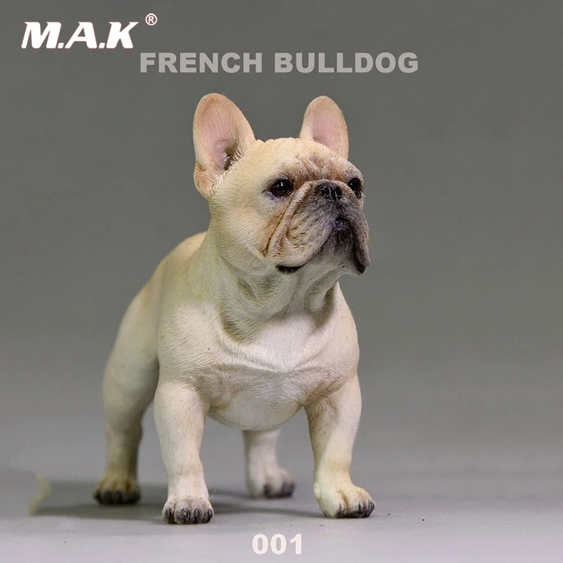 

001 Cream Color 1/6 Scale French Bulldog Pet Model For 12" Figure Scene Toy