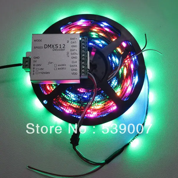 WS2812 B Stripe 2m 120 RGB LED integrierte WS2811 Chip PCB schwarz