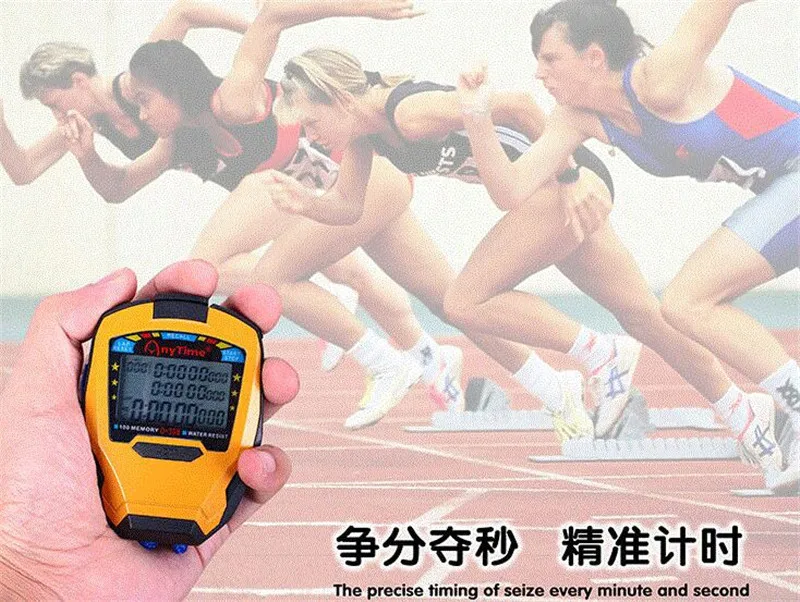 Секундомер Таймер профессиональный спортивный секундомер ручной секундомер цифровой Счетчик Таймер cronometro