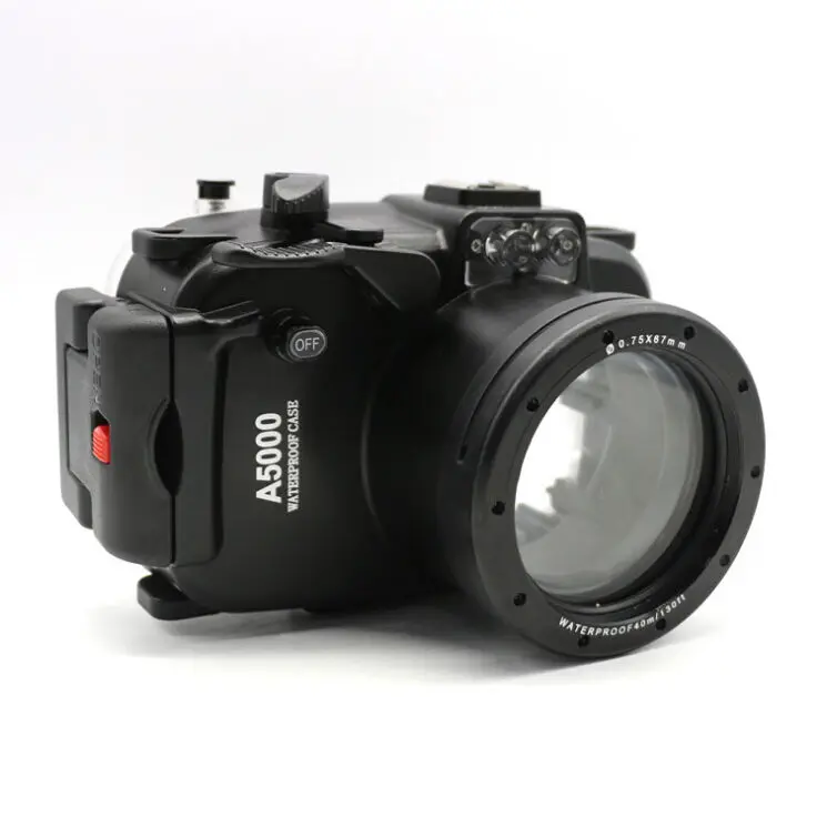 40m 130ft Waterproof Underwater Diving Camera Housing Case for Sony A5000 16-50mm lens 40m 130ft Waterproof Underwater Diving Camera Housing Case for Sony A5000 16-50mm lens
