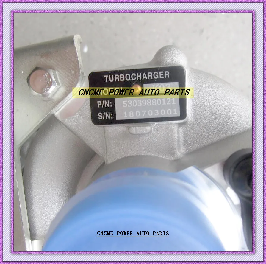 TURBO K03 53039880121 53039700121 0375R9 For Peugeot 207 308 3008 5008 RCZ For Citroen C4 DS 2005- EP6CDT 1.6L 