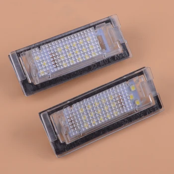 

DWCX Pair of 18LEDs White 13.5V 3W LED Number License Plate Light Fit for BMW E39 Touring Wagon 5 Door 2000-2003