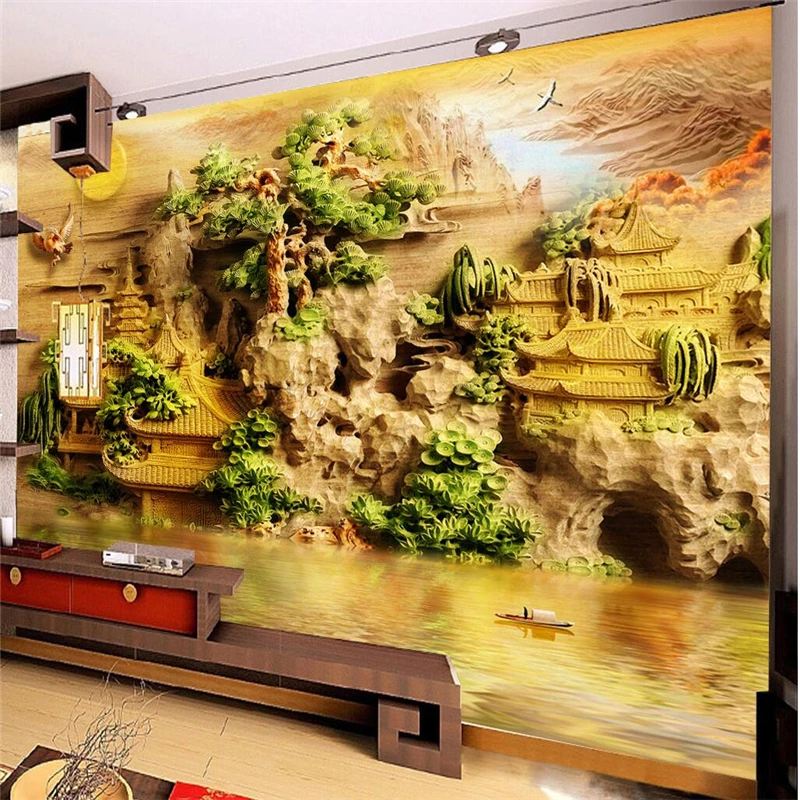 beibehang Customize any size mural wallpaper Sendai pavilion jade carved 3D carved bedroom bedroom background wall wallpaper beibehang Customize any size mural wallpaper Sendai pavilion jade carved 3D carved bedroom bedroom background wall wallpaper