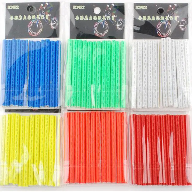 Gurxi 12 Pieces Bicycle Mountain Road Reflective Spoke Set Bicycle Wheel Spoke Night Safety Warning Reflectors Bicycle Wheel Reflectors Spoke Set for Bicycle Mountain Bike Racing Bike Safety(Yellow)