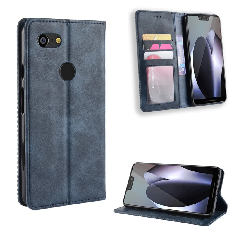 Google Pixel 3 3XL Retro leather flip case_96