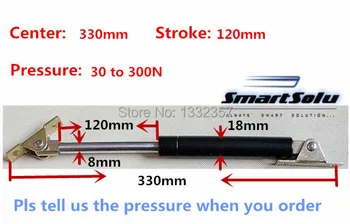 

Free shipping 30 to 500N force 330mm central distance, 120 mm stroke, pneumatic Auto Gas Spring, Lift Prop Gas Spring Damper