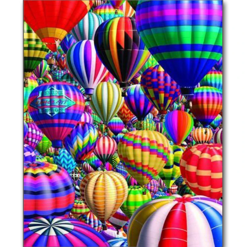 

NEW Full Square/Round Drill 5D DIY Diamond Painting "Colorful hot air balloon" 3D Embroidery Cross Stitch Mosaic Decor