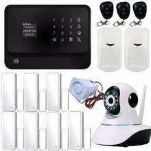 Control de APP WIFI Seguridad Para el Hogar Sistema de Alarma Teclado Táctil GSM GPRS de Seguridad trabaja Con Cámara IP