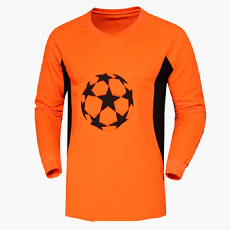 Мужские футбольные Вратарские майки для регби survete, мужские футболки для футбола, спортивные футболки с губкой, одежда с принтом на заказ - Цвет: 026 orange jerseys