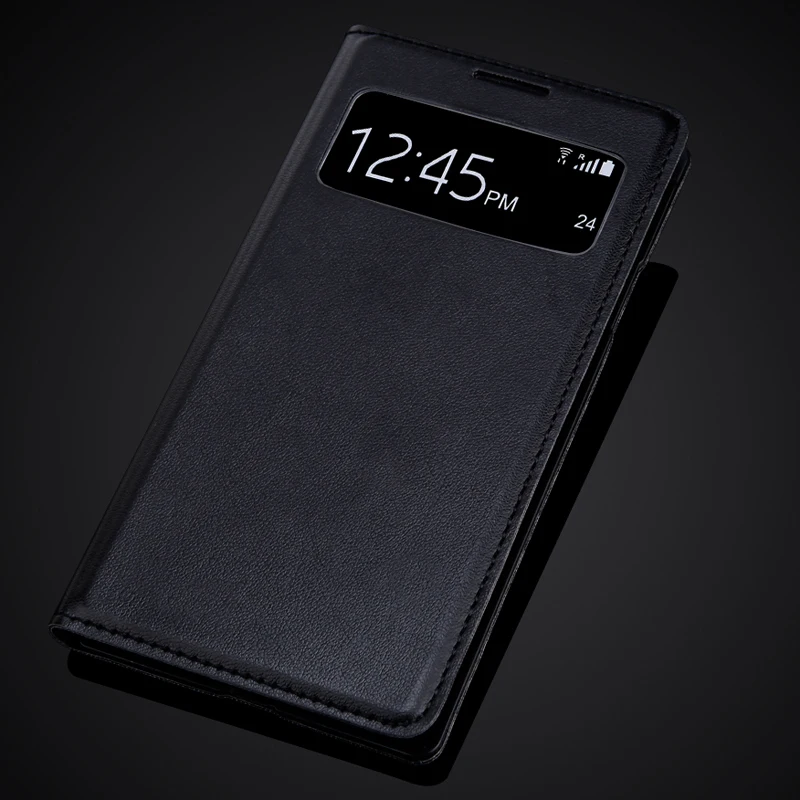For Samsung Galaxy S4 i9500 I9505 Auto Sleep Wake Up Function Slim Smart View window Flip Leather Cover Case Holster | Мобильные