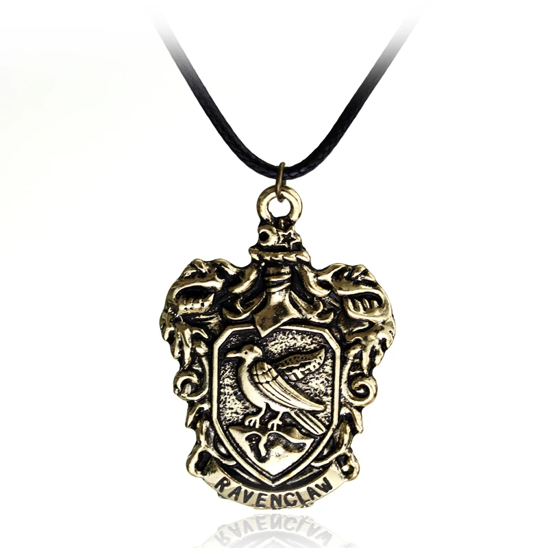 Murah Kalung Slythrin Gryffindor Ravenclaw Gryffindor Badge Sekolah Harry P Liontin Kalung Fashion Perhiasan Hadiah
