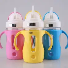 1 Pcs Pink Yellow Blue Spill Proof Toddler Baby Infant 2 Handle Spout Training Sippy Cup