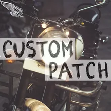 Пользовательские свой собственный Утюг на вышивки патч военные индивидуальные наклейки большая аппликация для одежды мотоциклетная куртка нашивки DIY