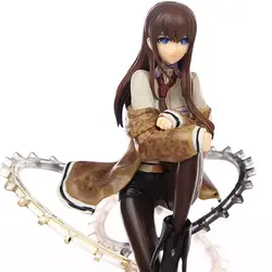 Аниме Рисунок 21 см Штейнс ворота Makise Kurisu 1/8 масштаб фигурка ПВХ фигурку Коллекция Модель игрушки рождественские подарки