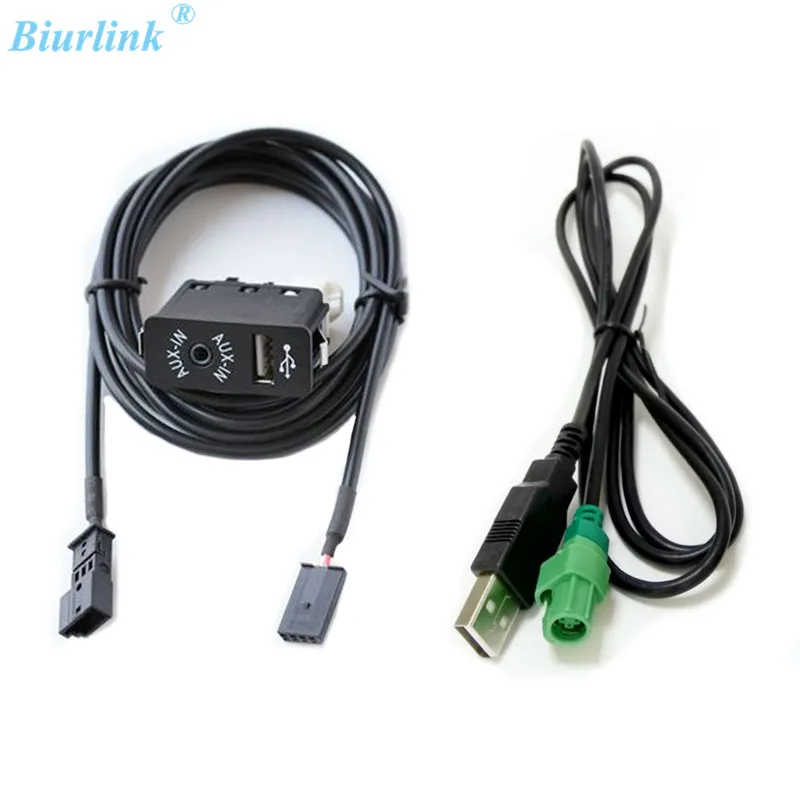 Biurlink USB/AUX порт AUX IN USB аудио адаптер 3Pin задний разъем для BMW E39 E46 E53 X5