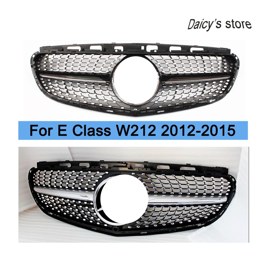 Diamond Grill for Mercedes Benz front bumper grille racing grille E class W212 E200 E280 E300