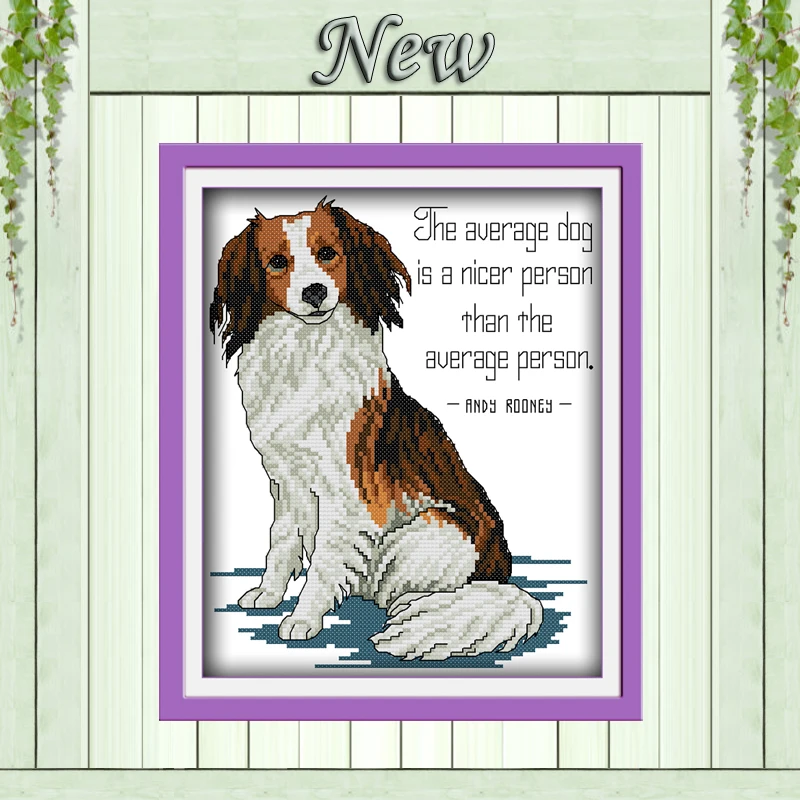 

Handsome dog lovely home decor DIY Counted Print on canvas DMC 14CT 11CT NKF Cross Stitch Needlework Kits Embroidery Sets animal