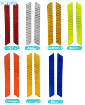 

Accessories car Bumper/Wheel eyebrow Safety Reflective Strips Stickers for Land Rover discovery 2 3 4 freelander 1 2 a9 a8 2pcs